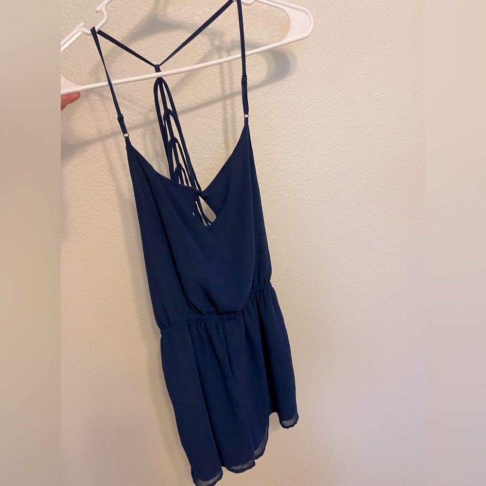 Navy blue romper size small